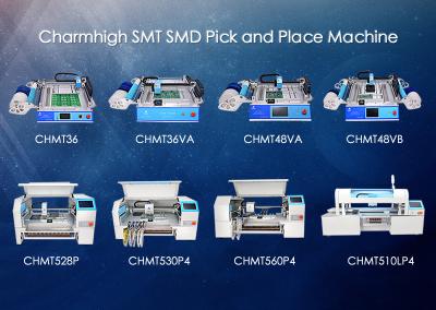 중국 Charmhigh SMD Pick And Place Machine , SMT Placement Machine 8 Models Prototyping 판매용