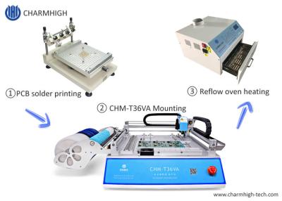 中国 小さいSMTライン ステンシル プリンター/CHMT36VA一突きおよび場所機械/退潮のオーブン420 販売のため