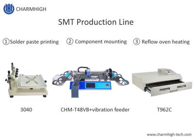 中国 3040 T962Cの退潮のオーブンSMTの生産ラインステンシル プリンターChmt48vbテーブルの上の一突きおよび場所 販売のため