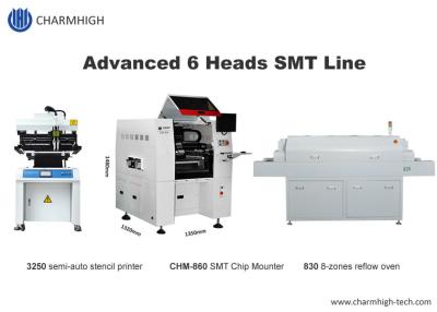 China 6 Köpfe PWB-Fließband 22000cph-Selbstdüsen-Änderung CHM-860 zu verkaufen
