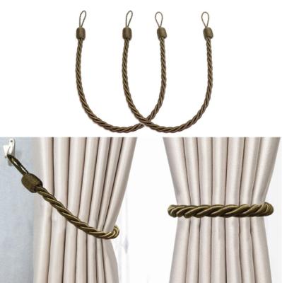 China Home Decor Outdoor Home Decorative Tie-Back Curtain Tiebacks Modern Curtain Holdbacks Curtain Tiebacks Rope Ties in 2 Packs for sale