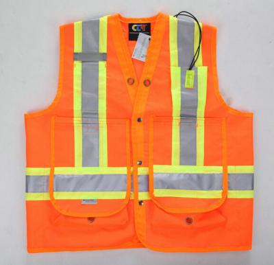 China High Visibility Reflective First Aid Equipments safety vest with Pockets for sale