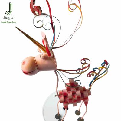 China Custom size and color deer deer metal sculpture abstract art sacred sculpture JY creative for sale