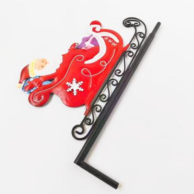 China Custom Size and Color Metal Santa Decorations for sale