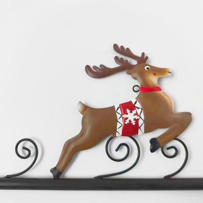 China Custom Size and Color Metal Christmas Decorations, Moose, Pendants, Creative Decorations Celebrate Christmas Gifts Father Christmas for sale