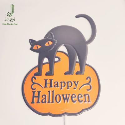 China Custom size and color Halloween garden stake, garden stake decor, Halloween slogan for sale