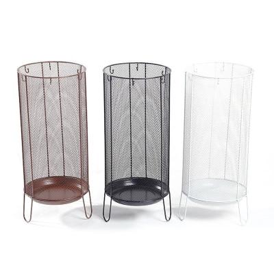 China Custom size and color storage bucket umbrella stand manufacturer direct sales metal interior ministry hotel entrance straight indoor classroom for sale