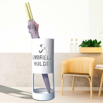 China Large capacity manufacturer direct sales metal umbrella stand manufacturer direct sales metal hot welding indoor straight entrance custom made size and color for sale