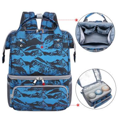 China Mummy Insulation Breast Milk Cooler Bag Diaper Bag Fashion Waterproof Portable Refrigerated Shoulder Insulation Bag for sale