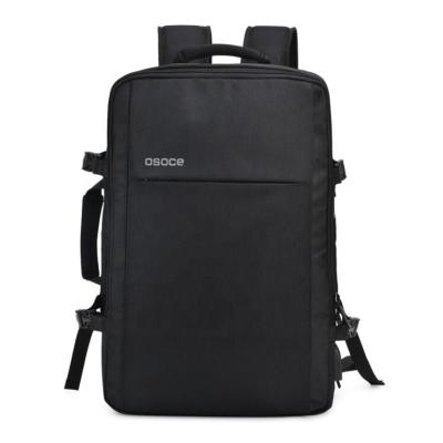 China With USB Large Capacity Black Polyester Travel Backpack Laptop Backpack For Business for sale