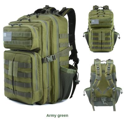 China Amazon waterproof explosion models increase 45L men's and women's army fan load bag increasing original 900D Oxford backpack tactical 3P backpack for sale