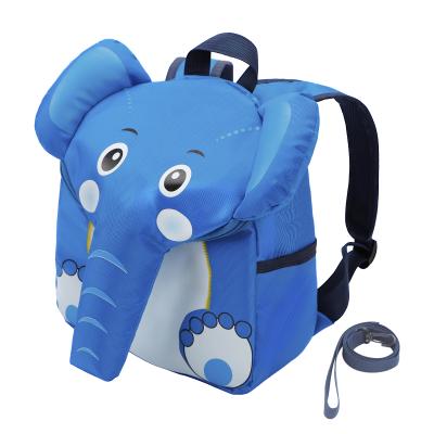 China Hot Sale 3D Anti-theft Toddler Backpack Kids Cartoon Elephant Children School Bag For Children With Leash Anti-lost for sale