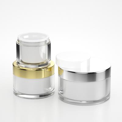 China 2022 New Design Cosmetic Eco-Friendly Replaceable Refillable Cosmetic Plastic Jar Face Cream Jar 0.5oz 1oz 2oz 4oz 8oz for sale