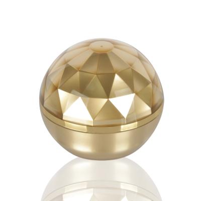 China Hot Sale 0.5oz Diamond Cosmetic Container Ball Skin Acrylic Cosmetic Packaging Container Cosmetic Making Jar 15g for sale