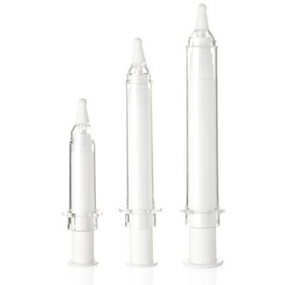 China 5ml 10ml 15ml 20ml Cosmetic Luxury Eye Cream Airless Syringe Packaging Airless Pump Bottle for sale