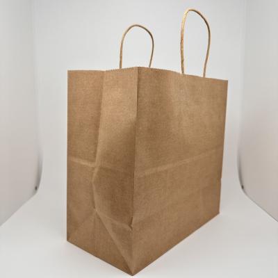 China Handmade Custom Kraft Shopping Custom Printing Handle Fancy Paper Bag for sale