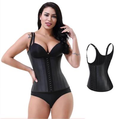 China Bodyshaper Shapewear Bone Waist Trainer Vintage Latex Vest Steel Corset 25 Drop Shipping Antibacterial for sale