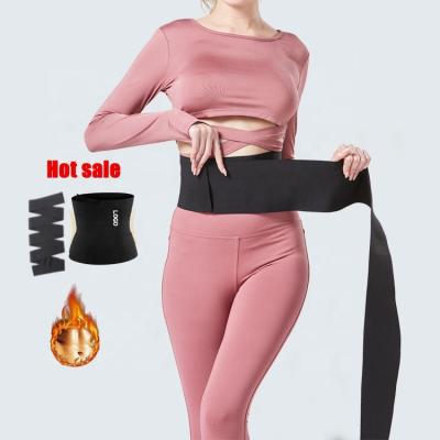 China Breathable Belt Wrap Slimming Shaper Tummy Corset Trimmer Around Women Latex Waist Trainer Elastic Shaper Belt for sale