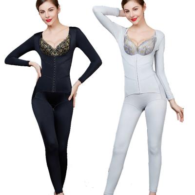 China One Piece Jumpsuit Bodyshaper Seamless Slimming Sleeve New Antibacterial OEM Design Long Easy Take Off Shapewear For Women for sale