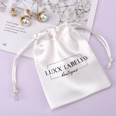 China Natural Hot Selling Natural Silk Cloth Bracelet Jewelry Pouch Satin Gift Wedding Favor Small Logo Drawstring Bag Custom Made for sale