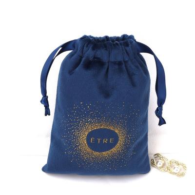 China High End Printed Safety Velvet Jewelry Drawstring Pouch Velvet Earring Watch Perfume Necklace Packaging Gift Velvet Bag for sale