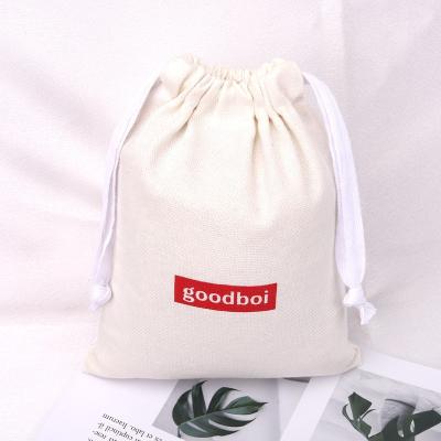 China High Quality White Safety Brush Canvas Bottle Aromatherapy Packaging Dust Bag Drawstring Jewelry Storage Cotton Pouch for sale