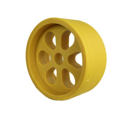 China Building Material Shops Nylon Pulley Wheels Traction Pulley Elevator Drive Pulley For Deflector for sale