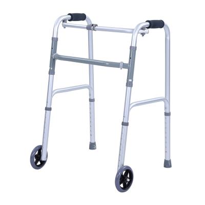 China Convenient OEM Customized Rehabilitation High Quality Medical Healthcare Height Adjustable Aluminum Walker For Adults Walking Aids for sale