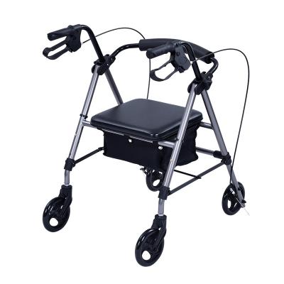 China Professional Customized New Design Training Equipment Portable Lightweight Rollator Lightweight Aluminum Walker Convenient For Adults for sale