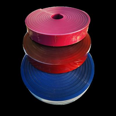 China Machinery 0-75A Flexible Polyurethane Wear-Resisting Rubber Belt Strips for sale