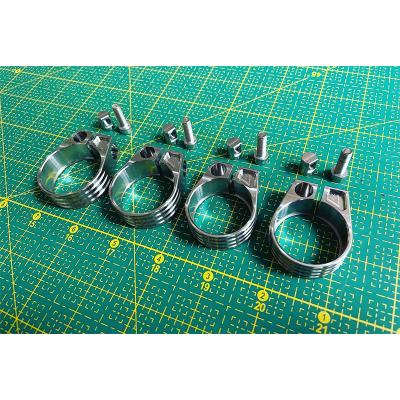 China Hot Sale BMX Bicycle Parts 34.9 Titanium Seat Post Clamp Titanium Tube Clamp For Road Bike MTB BMX for sale