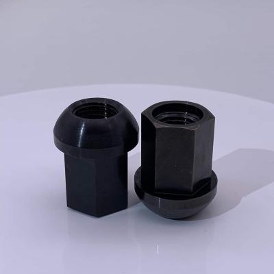 China Packing 6Al-4V M12 M14 Titanium Lug Nut Gr5 Lug Nut Black Titanium Lug Nut Hub Nut In Stock for sale