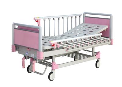 China Two Cranks Manual Pediatric Hospital Bed , Pediatric Medical Bed With Dinning Table for sale