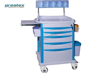 China General Purpose Emergency Crash Cart Anti Static Prevent Hair Winding Move Flexibly for sale