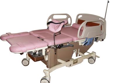 China Low Position Hospital Delivery Bed Retractable Leg Holder Linak Motor for sale