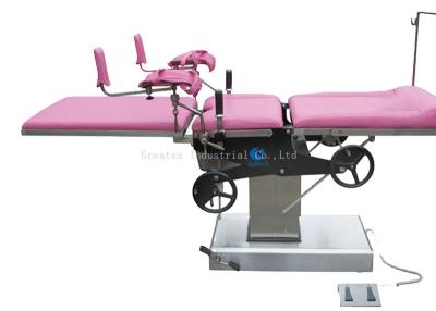 China Manual Hydraulic Operation Theatre Bed , Gynecological Surgical Operation Table for sale