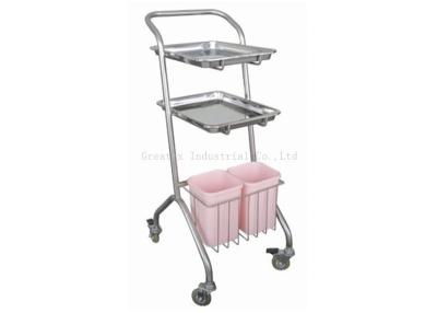 China Hospital Furniture Stainless Steel Medical Trolley Robust Three Tier Structure for sale