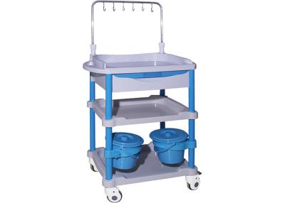 China Movable Plastic Medical Trolley High Durability ABS Body Customized Styles for sale