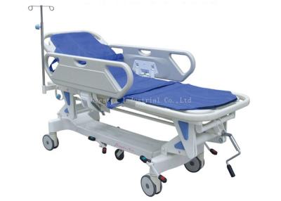 China Luxurious Folding Patient Transport Stretchers 520mm - 820mm High Low Range for sale