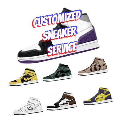 China Fashion Best Trend High Quality OEM Sneakers Factory Custom Shoes Customized Your Own Logo Basketball Shoes Men Custom Sneakers for sale