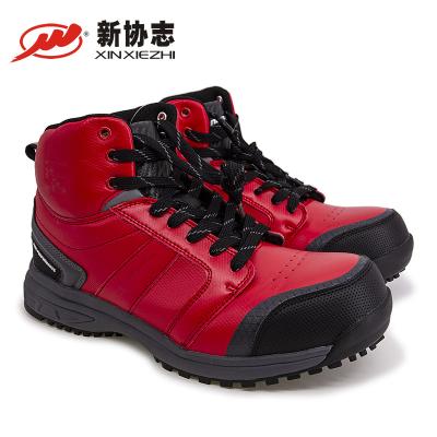 China 2021 Hot Selling Industrial Breathable Anti-slippery Men Work Boot Trainers Steel Toe High Ankle Heavy Safety Casual Shoes for sale