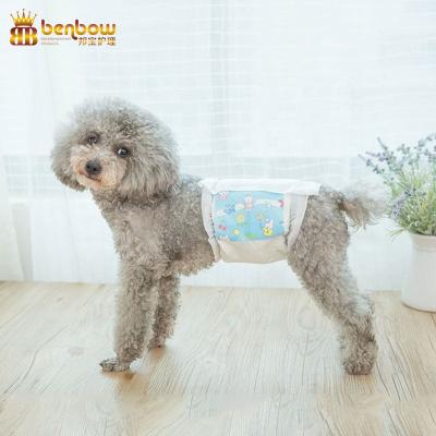 China Factory OEM High Capacity Printed Adjustable Soft Disposable Pet Diaper Breathable Diaper For Pets for sale