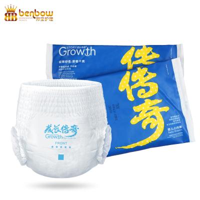 China Cheap Printed Superdry Baby Diaper Pants Grade B Pants With Super Water Absorbent For Sale for sale