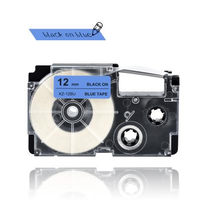 China COMPATIBLE Label Wholesaler 6PK XR-9WE 9mm Label Tape For Casio XR9WE XR 9WE Bluecom For Casio KL-60 KL--60 KL-60SR Label Maker for sale