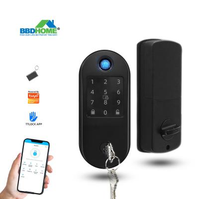 China SilverBlackBule BBDHOME fingerprint ttlock cerradura smart electronica smart electronica biometric smart deadbolt door for sale