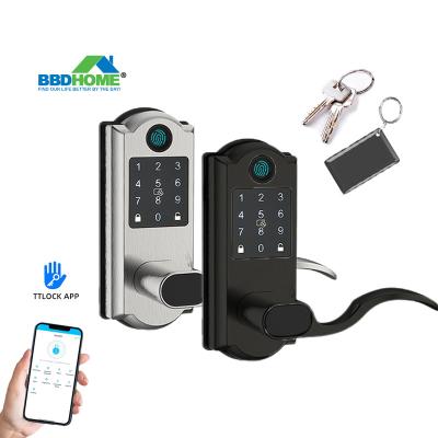 China Officehomeapartmenthotel BBDHOME Smart Door Lock Fingerprint New Auto Style Locks TTlock App Entry for sale