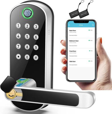 China BBDHOME Waterproof Fingerprint Deadbolt Electronic Door Lock with Keypad Entry App Monitoring Auto for Homes and Hotel F150 for sale