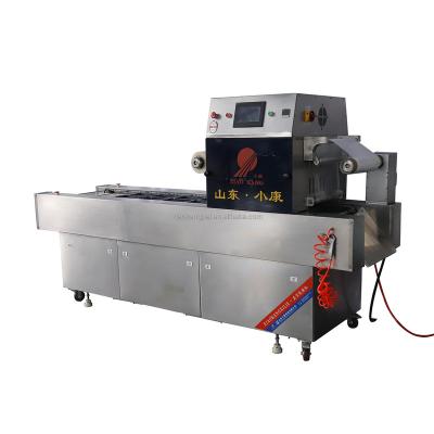 China Save New Energy State DH-LZQ MAP Sealing Machine Automatic Meal Ready Chicken Vegetable Fruit Tray Packaging for sale