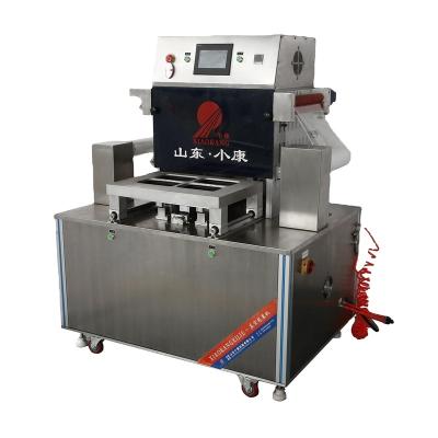 China DH-ZQ High Efficiency Vacuum Type MAP Tray Sealer Fresh Food Press Machine for sale