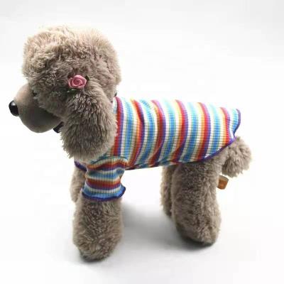 China Viable Color Striped Tone Color Hemming Printing Desigen Dog And Cat T Shirt Plain for sale